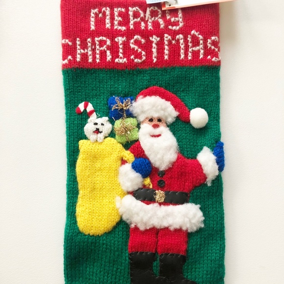 VTG Harlequin Designs Christmas Stocking Santa w Toy Sack Cynthia McKinney NWT - Picture 5 of 10